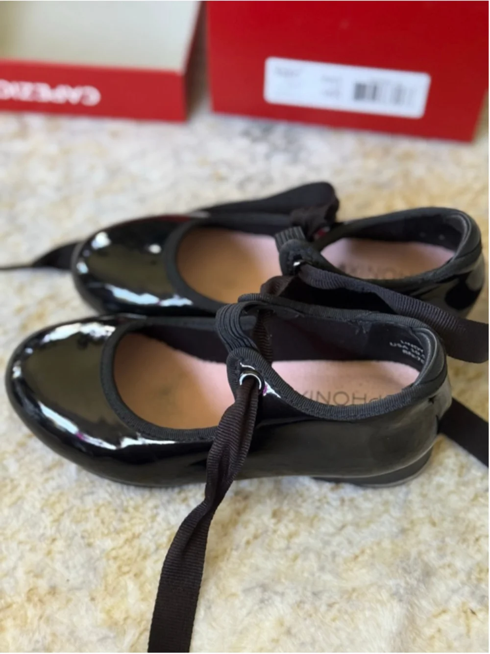 Eurotard Euphonix Black Tap Shoes Girls Size 10.5M EU 27.5